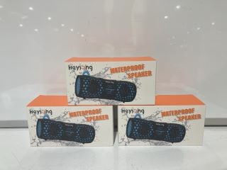 BOX OF ITEMS TO INCLUDE HEYSONG WATERPROOF SPEAKER