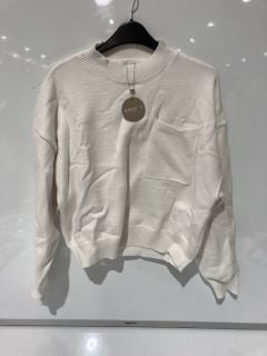 APRICOT CREAM JUMPER SIZE 12 + QUIZ ROYAL WOMEN'S SHIRT SIZE 14 + RIVER ISLAND SILK SHIRT SIZE 6 RRP £72