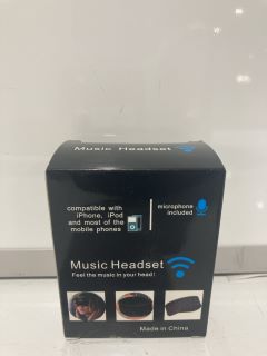 BOX OF ITEMS TO INCLUDE MUSIC HEADSET