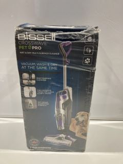 BISSELL CROSSWAVE PET PRO WET AND DRY SURFACE CLEANER + FLASH POWER SPRAY MOP