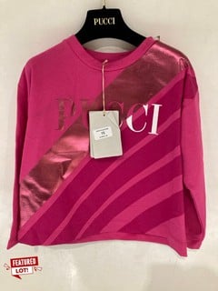 1 X DESIGNER APPAREL TO INLCUDE PUCCI CHILDRENS LONG SLEEVED TOP SIZE 6 TOTAL RRP £100