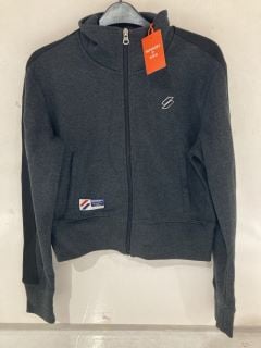 2 X DESIGNER APPAREL TO INLCUDE SUPERDRY FLEECE GREY SIZE S AND L TOTAL RRP £100