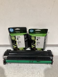 1 X BOX OF PRINTER ITEMS TO INCLUDE HP INK CARTLIDGES