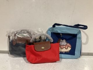 1 X BOX OF BAGS TO INCLUDE LONG CHAMP HAND BAG