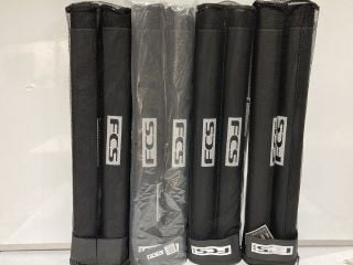 4 X FCS RACK TUBES BLACK 740MM