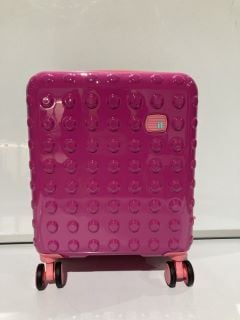 LUGG LIGHTWEIGHT TRAVEL LUGGAGE, TO ALSO INCLUDE IT PINK SUITCASE SMALL