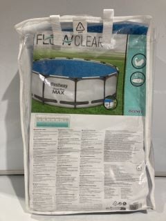 BOX OF ITEMS TO INCLUDE BESTWAY FLOW CLEAR POOL COVER 3.66M