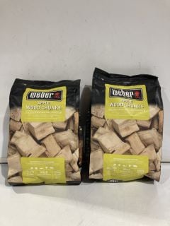 BOX OF WEBBER APPLEWOOD CHUNKS SOLID FUEL