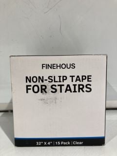 5 X FINE HOUSE NON-SLIP TAPE FOR STAIRS 15 PACK 32" X 4" CLEAR