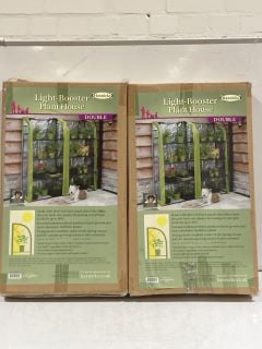 2 X HAXNICKS LIGHT-BOOSTER PLANT HOUSE DOUBLE