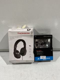 SENNHEISER EARPHONES TO INCLUDE THOMSON HEADPHONES