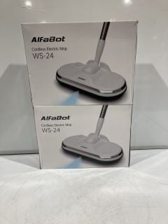 2 X ALFABOT CORDLESS ELECTRIC MOP WS-24