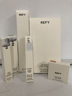 A COLLECTION OF REFY TO INCLUDE CREAM BLUSH 1.5G (5060868650125) LIP SCULPT CRAYON 0.32G SEPIA (5060868650255) TOTAL RRP £!28