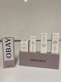 A COLLECTION OF OBAYATY TO INCLUDE EYE BOOSTER FOR MEN (7350153730082) TINTED EYE CREAM REFILL 4.5ML (7350153730105)