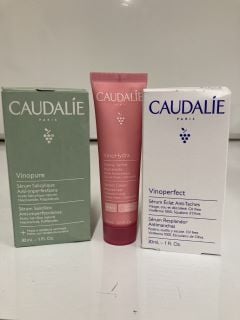 A COLLECTION OF CAUDALIE TO INCLUDE BRIGHTENING DARK SPOT SERUM 30ML (3522930004325) BLEMISH CONTROL SALICYLIC SERUM 30ML (3522930003441)