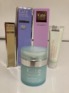 A COLLECTION OF KATE SOMERVILLE TO INCLUDE RETINOL FIRMING EYE CREAM 15ML (813920015388) EXFOLIKATE CLEANSER 50ML (813920016217)