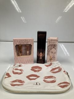 A COLLECTION OF CHARLOTTE TILBURY TO INCLUDE DREAMY SUPERSTAR GLOWKIT 2 X 5ML (5056446609388) AIR BRUSH FLAWLESS SETTING SPRAY 100ML (5060542727532)