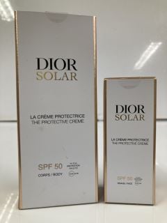 A COLLECTION OF CHRISTIAN DIOR TO INCLUDE CHRISTAIN DIOR THE PROTECTIVE CREME SPF 50 150ML (3348901716833) & CHRISTAIN DIOR THE PROTECTIVE CREME SPF 50 50ML (3348901642781)