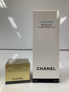 A COLLECTION OF CHANEL TO INCLUDE CHANEL LA MOUSSE CLEANSING CREAM TO FOAM 150ML (3145891414509) & CHANEL SUBLIMAGE EYE CARE POIDS NET 10G (SEALED UNIT) (3145891318845)