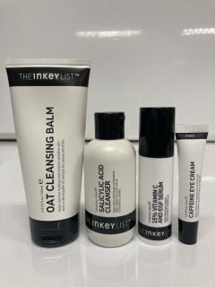 A COLLECTION OF THE INKEY LIST TO INCLUDE SALICYLIC ACID CLEANSER 150ML (5060879821187) CAFFEINE EYE CREAM 15ML (5060879820784)