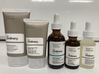 A COLLECTION OF THE ORDINARY TO INCLUDE THE DAILY SET 30ML 30ML 50ML (769915233575) MULTI-PEPTIDE SERUM FOR HAIR DENSITY 60ML (769915194647)