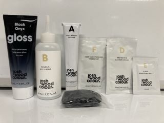 A COLLECTION OF JOSH WOOD COLOUR TO INCLUDE BLACK ONYX SEMI-PERMANENT TREATMENT GLOSS 100ML (5035267024631) DARK BROWN PERMANENT MIRACLE KIT 44ML 66ML 10ML (617285133394)