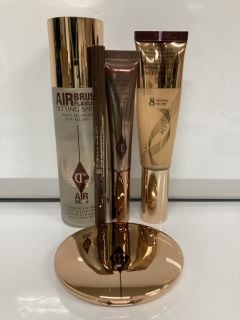 A COLLECTION OF CHARLOTTE TILBURY TO INCLUDE CHARLOTTE TILBURY SETTING SPRAY 100ML (5056446616171), COMPLEXION PERFECTING MICRO POWDER (5056446607896), CHARLOTTES BEAUTIFUL SKIN FOUNDATION (505644660