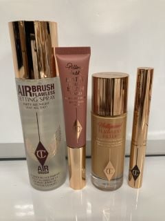 A COLLECTION OF CHARLOTTE TILBURY TO INCLUDE CHARLOTTE TILBURY SETTING SPRAY 100ML (5060542727532), CHARLOTTE TILBURY AIR BRUSH FLAWLESS FOUNDATION 2 COOL/FROID  30ML (5060542725323) TOTAL RRP £185