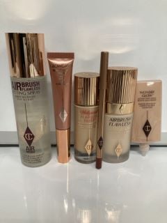 A COLLECTION OF CHARLOTTE TILBURY TO INCLUDE CHARLOTTE TILBURY SETTING SPRAY 100ML (5060542727532), CHARLOTTE TILBURY AIR BRUSH FLAWLESS FOUNDATION 2 COOL/FROID  30ML (5060542725323) TOTAL RRP £198