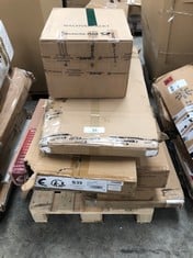 PALLET OF ASSORTED FURNITURE INCLUDING DRAWER UNIT WITH INTERLINK CASTORS (MAY BE BROKEN OR INCOMPLETE).