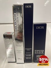 COLLECTION OF DIORSHOW KABUKI BROW STYLER WITH KABUKI BRUSH 0.29G TO INCLUDE DIOR FOREVER GLOW MAXIMISER 11ML TOTAL RRP £95