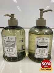 COLLECTION OF PENHALIGON'S HALFETI BODY & HAND WASH 500ML  TO INCLUDE PENHALIGON'S LUNA BODY & HAND WASH 500ML TOTAL RRP £96