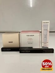 COLLECTION OF LAURA MERCIER AMBRE VANILLE SERUM BODY CREAM 200ML  TO INCLUDE LAURA MERCIER TRANSLUCENT LOOSE SETTING POWDER ULTRA-BLUR 20G TOTAL RRP £140