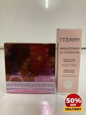 COLLECTION OF BY TERRY V.I.P EXPERT PALETTE 9-EYESHADOW PALETTE 1.35G TO INCLUDE BY TERRY BRIGHTENING CC FOUNDATION SHEER GLOW TINTED SERUM 30ML TOTAL RRP £115