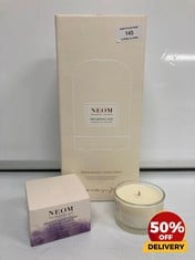 COLLECTION OF NEOM WELLBEING POD ESSENTIAL OIL DIFFUSER TO INCLUDE NEOM PERFECT NIGHTS SLEEP SCENTED CANDLE 75G TOTAL RRP £145