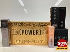 COLLECTION OF HUDA BEAUTY EYESHADOW PALLETE 16.8G TO INCLUDE HUDA BEAUTY EASY BAKE LOOSE POWDER 20G TOTAL RRP £179