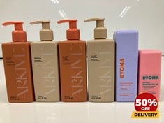 COLLECTION OF ITEMS TO INCLUDE ARKIME ALL DAY EVERYDAY SHAMPOO 250ML BYOMA MOISTURIZING RICH CREAM 50ML RRP £136