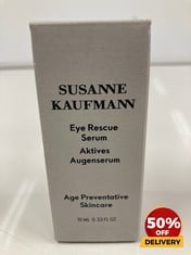 1 X SUSANNE KAUFMANN EYE RESCUE SERUM 10ML RRP £80