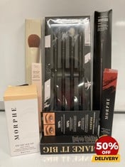 COLLECTION OF MORPHE TO INCLUDE VEGAN PRO SERIES DOOMED CREASE EYESHADOW BRUSH SOFT RADIANCE CONCEALER LIGHT 2 COOL 3.8ML RRP £132