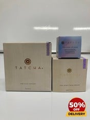 COLLECTION OF TATCHA TO INCLUDE THE KISSU LIP MASK 9G THE DEWY SKIN CREAM 50ML RRP £112