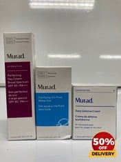 COLLECTION OF MURAD TO INCLUDE CLARIFYING OIL FREE WATER GEL 47ML DAILY DÉFENSE CREAM 50ML RRP £158