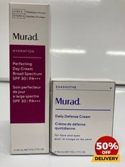 COLLECTION OF MURAD TO INCLUDE DAILY DÉFENSE CREAM 50ML PERFECTING DAY CREAM 50ML RRP £102