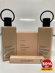 COLLECTION OF CHAMPO TO INCLUDE PITTA VOLUMISING SHAMPOO 260ML PITTA BROW SERUM 4ML RRP £102