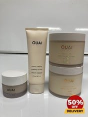 COLLECTION OF OUAI TO INCLUDE BODY CREME 212G MATTE POMADE 50ML RRP £108