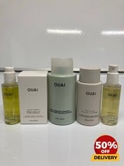 COLLECTION OF OUAI TO INCLUDE HAUR GLOSS 177ML ANTI-DANDRUFF SHAMPOO 300ML RRP £145