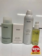 COLLECTION OF OUAI TO INCLUDE SCALP SERUM 60ML ANTI-DANDRUFF SHAMPOO 300ML RRP £158