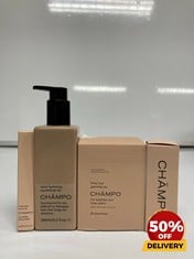 COLLECTION OF CHAMPO TO INCLUDE HAIR GUMMIES 60 GUMMIES HYDRATING CONDITIONER RRP £102