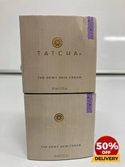 2 X TATCHA THE DEWY SKIN CREAM 50ML RRP £116