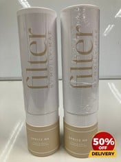 2 X FILTER BY MOLLY MAE FACE AND BODY TANNING WATER 200ML RRP £50