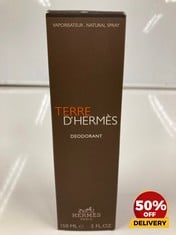 TERRE D'HERMES DEODORANT 150ML RRP £37